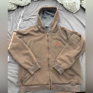 Brown Oversized Zipup